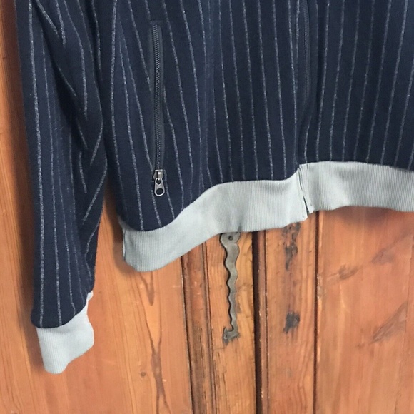 Rare VTG Patagonia Big Label Jacket Sweater Pinstripe 40th Anniversary Men’s XL - Picture 4 of 6
